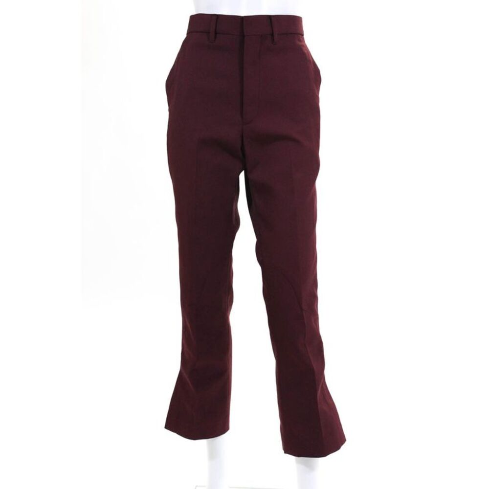 Toga Pulla Womens Western Seam Maroon Split Hem Chino Pants Size European 38